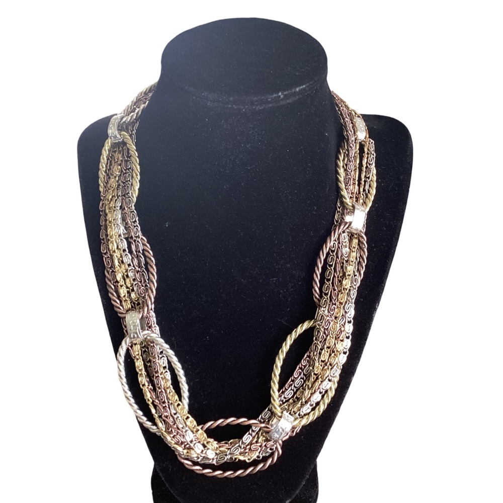 Attractive Link Statement Necklace - image 5